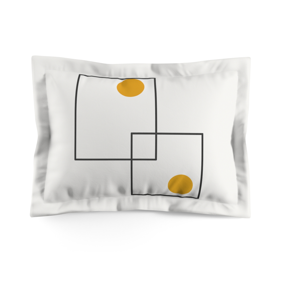 Eclipse Offset Frame Pair soft plush pillows