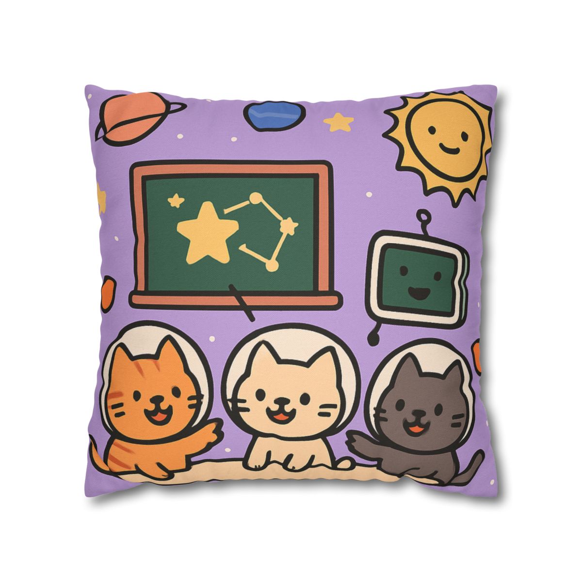 Space School Astronaut Cats comfortable bedding pillow covers