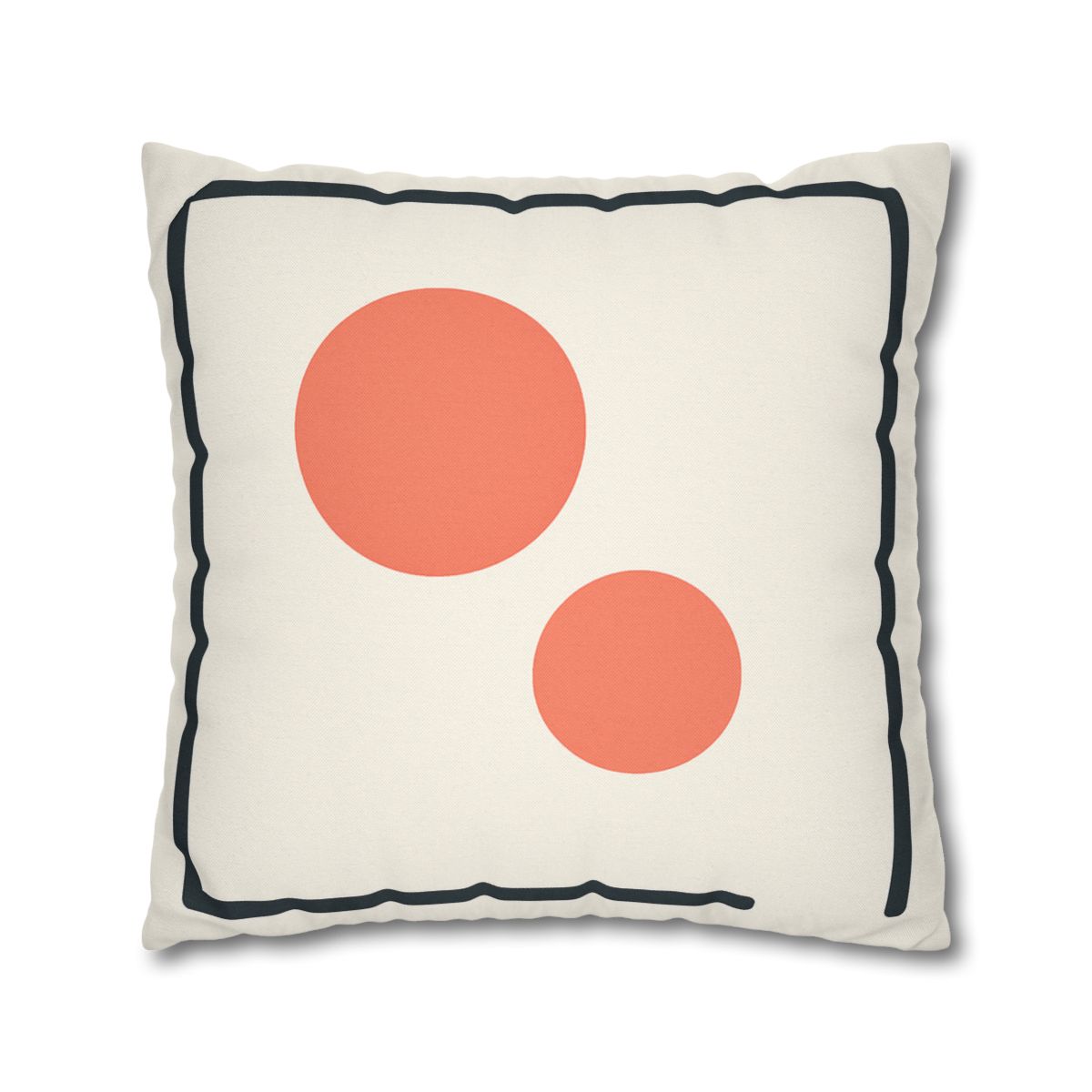 Asymmetric Frame Gap With Two Discs soft cotton pillow cases