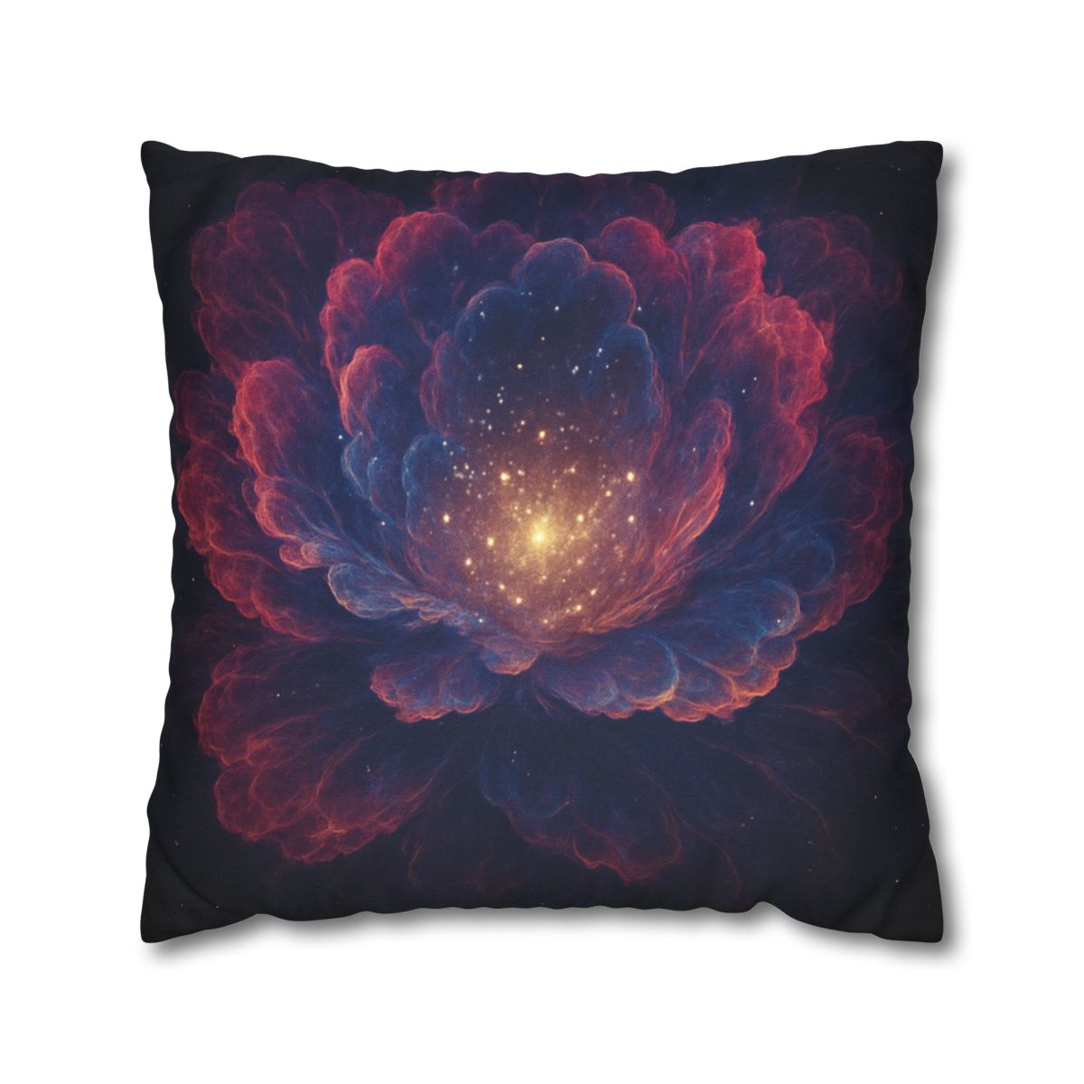 Fractal Nebula Bloom custom pillow cases