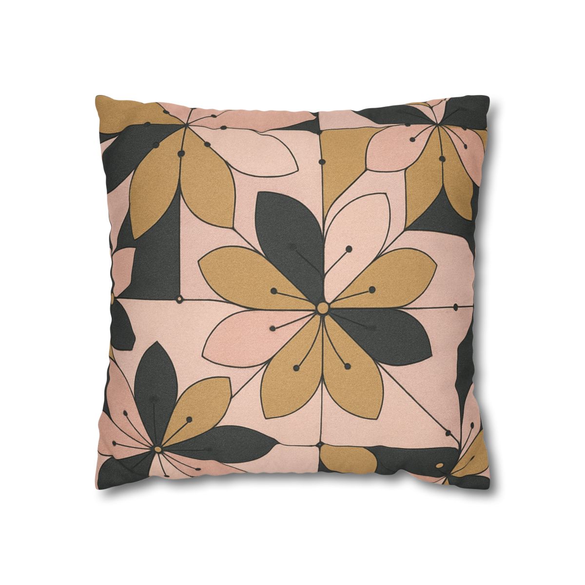 Petal Circuit Mosaic designer print pillow cases