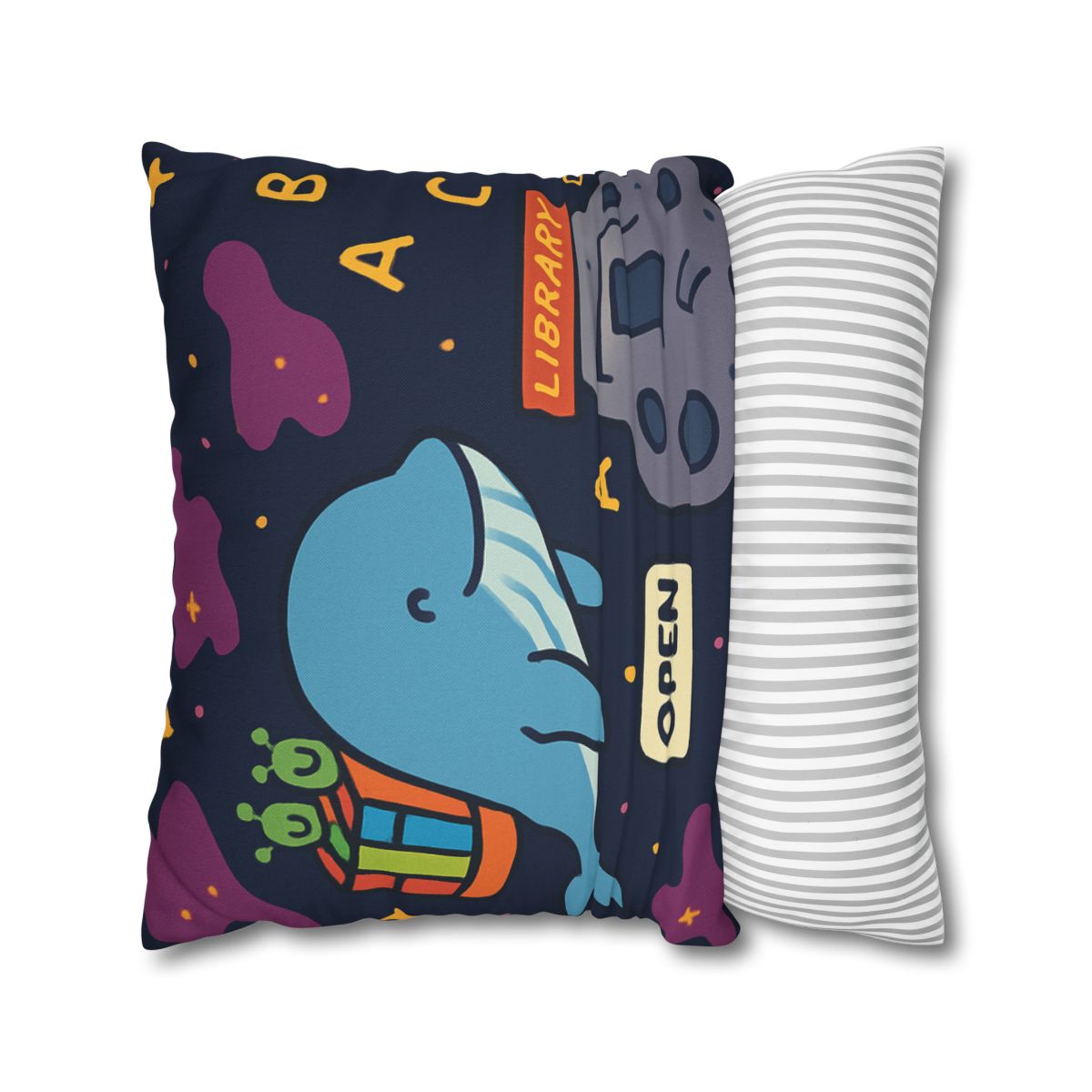 Nebula Library Whale soft cotton pillow cases