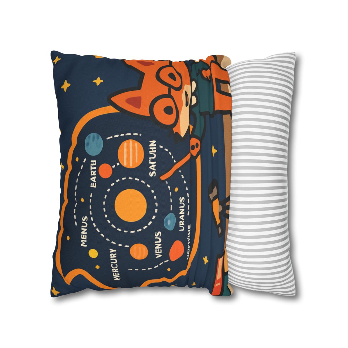 Comet Classroom With Star Map Fox trendy patterned pillow cases