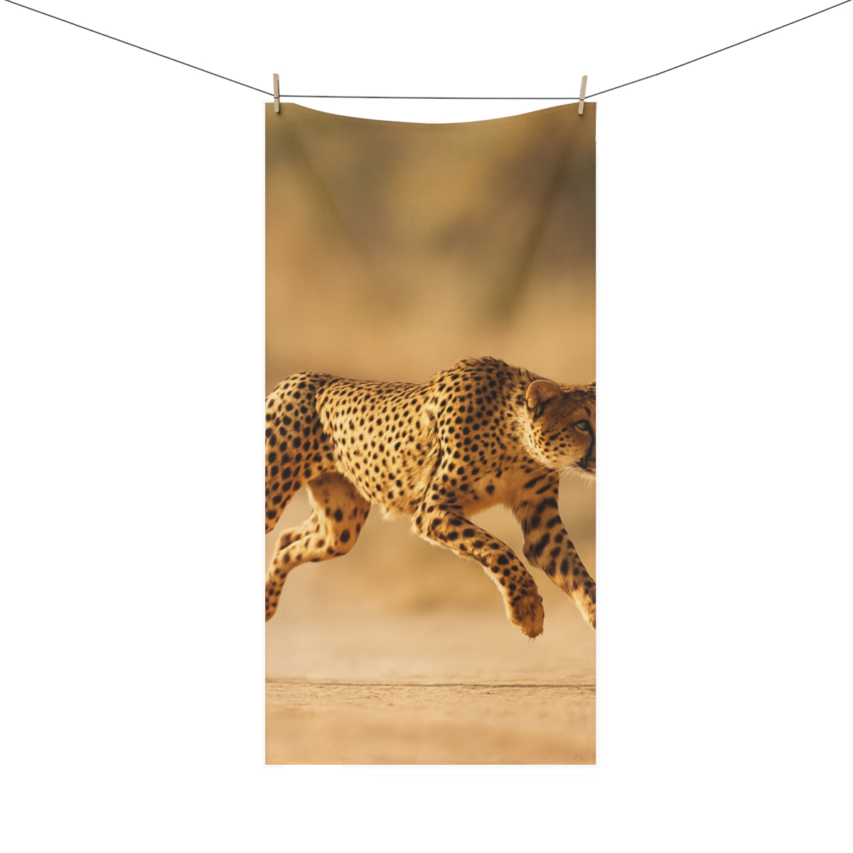 Wind Chase Cheetah unique gift towels