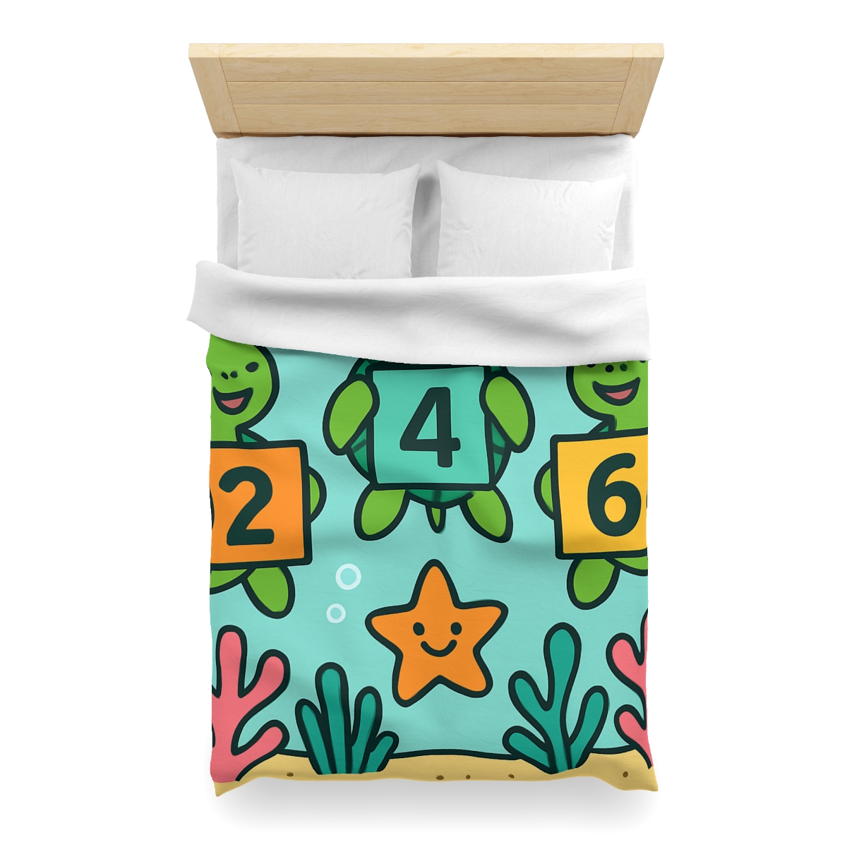 Coral Reef Math Parade Of Sea Turtles warm winter duvets