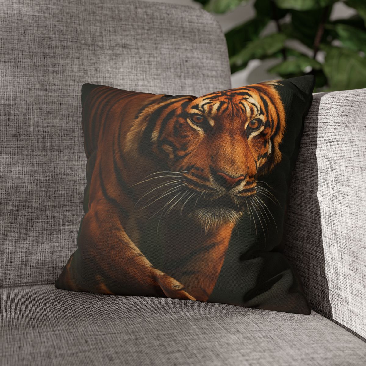 Forest Stalker Bengal Tiger trendy patterned pillow cases