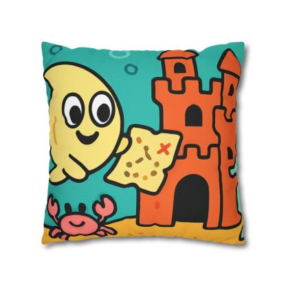 Coral Castle Map Of The Moonfish Kingdom personalized pillow covers
