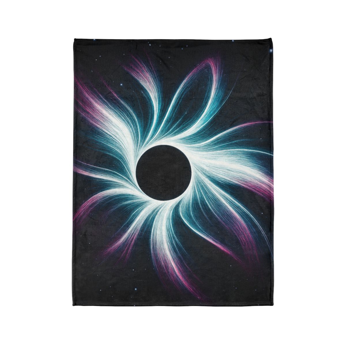 Gravitational Halo Bloom soft fleece blankets