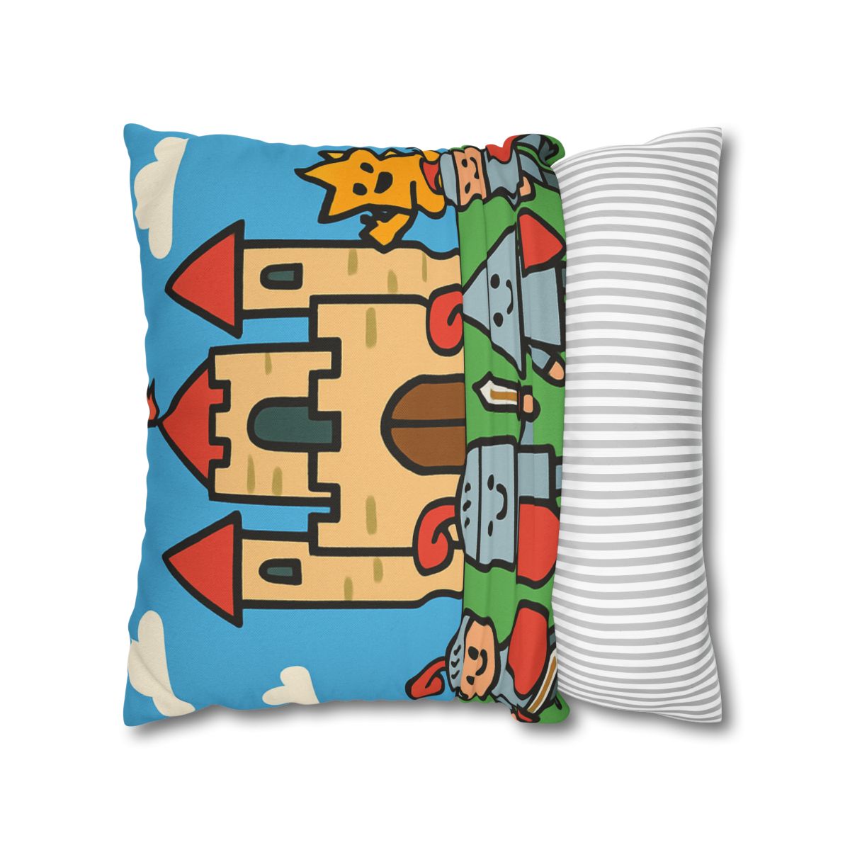 Castle Of Shape Knights designer print pillow cases