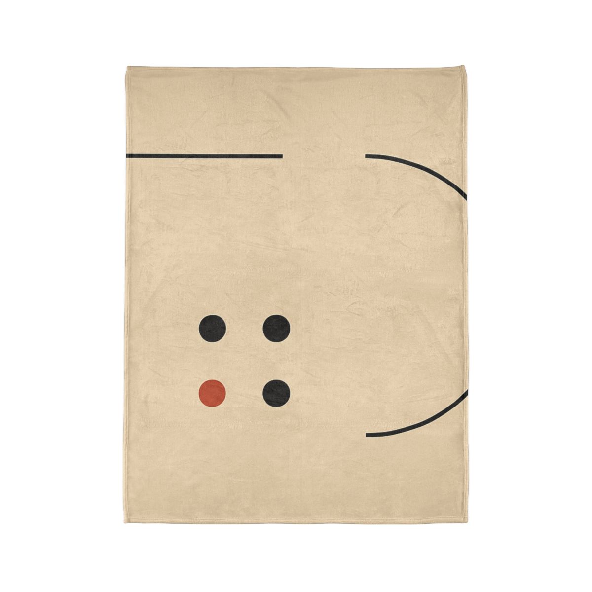 Partial Arc Window Over Dot Grid personalized cozy blankets