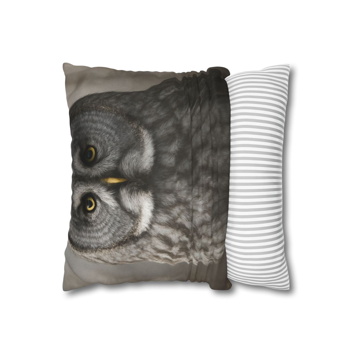 Frost Note Great Gray Owl personalized pillow covers