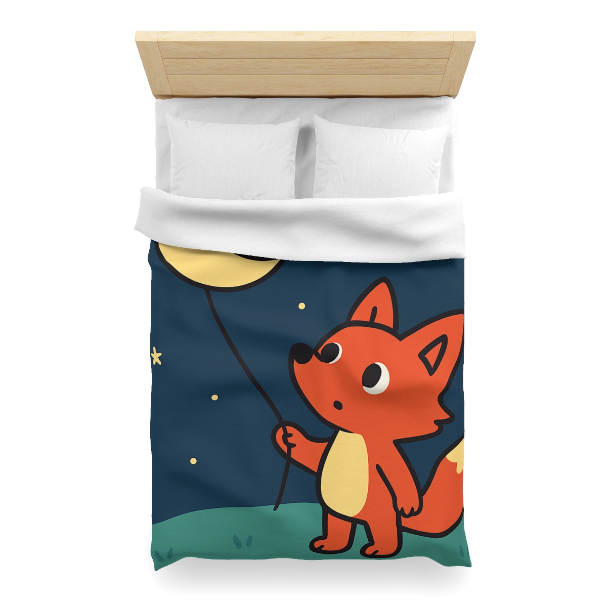 Stargazing Fox And Moon Kite trendy bedroom duvets