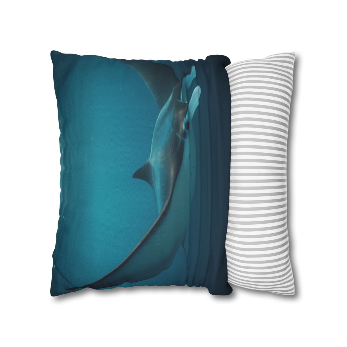 Cosmic Glide Manta Ray personalized pillow covers