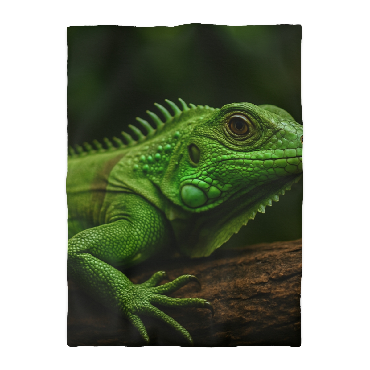 Green Iguana Sun Stillness unique patterned duvets