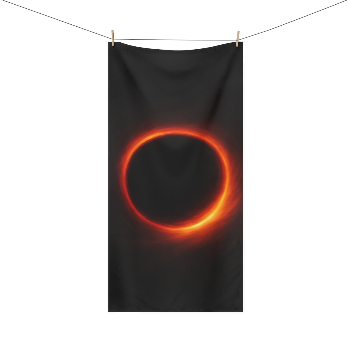 Event Horizon Ember Ring personalized bath towels