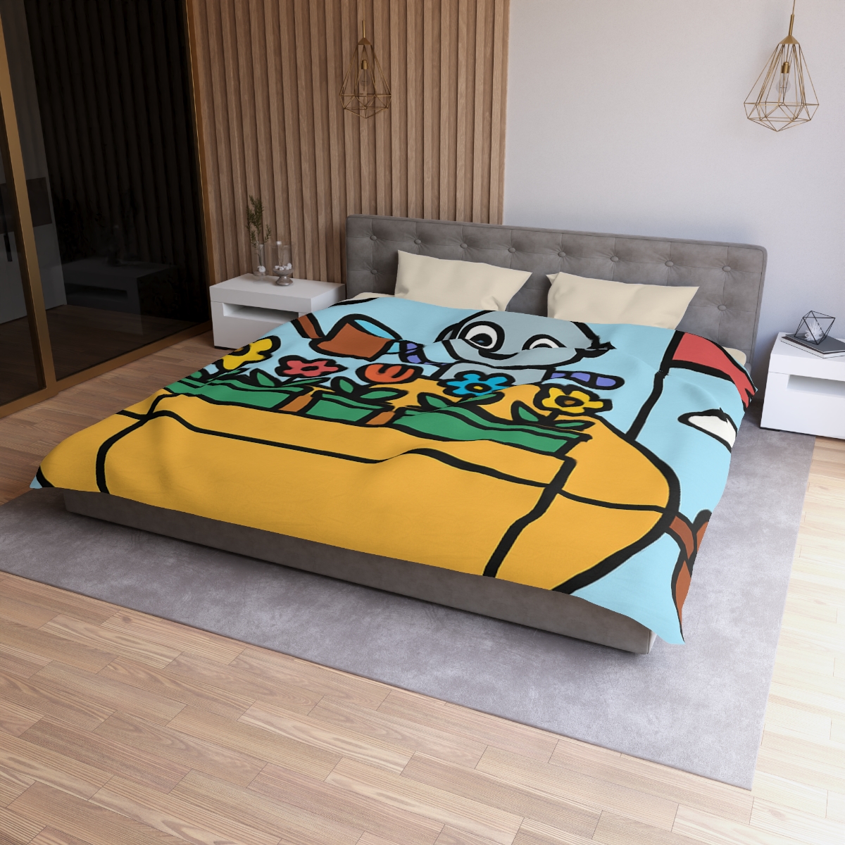 Sky Garden On A Friendly Airship trendy bedroom duvets