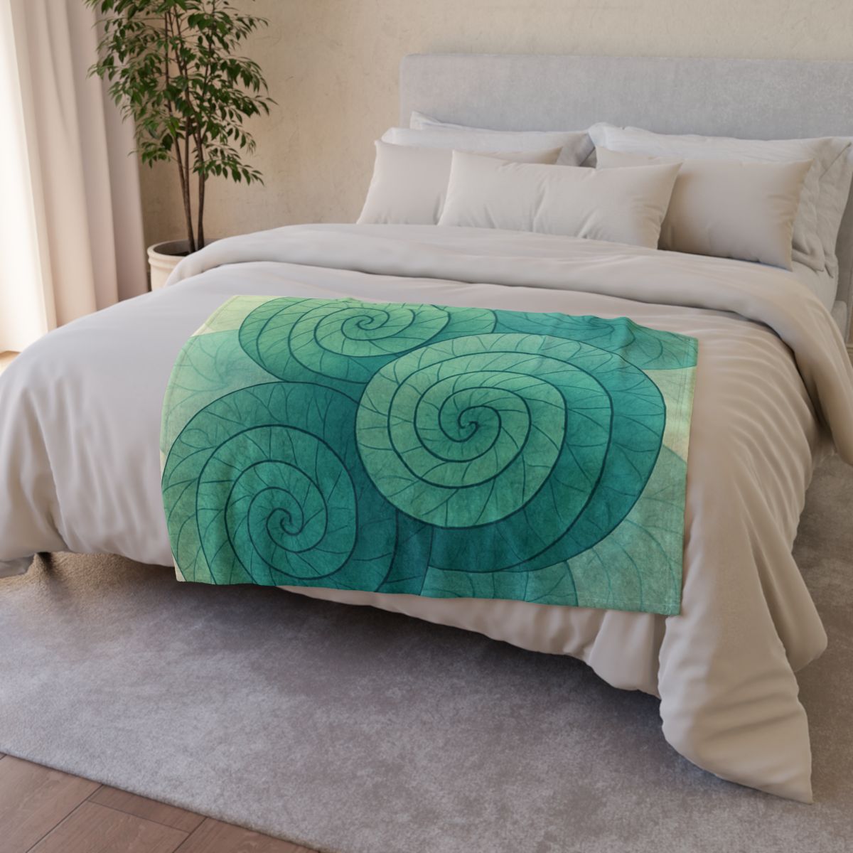 Vein Spiral Canopy trendy patterned blankets