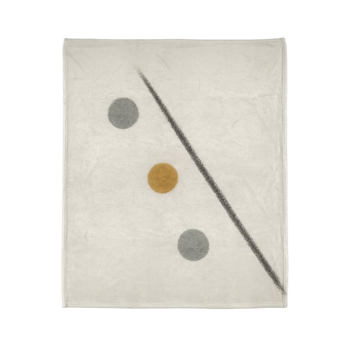 Diagonal Line And Triple Circles personalized cozy blankets