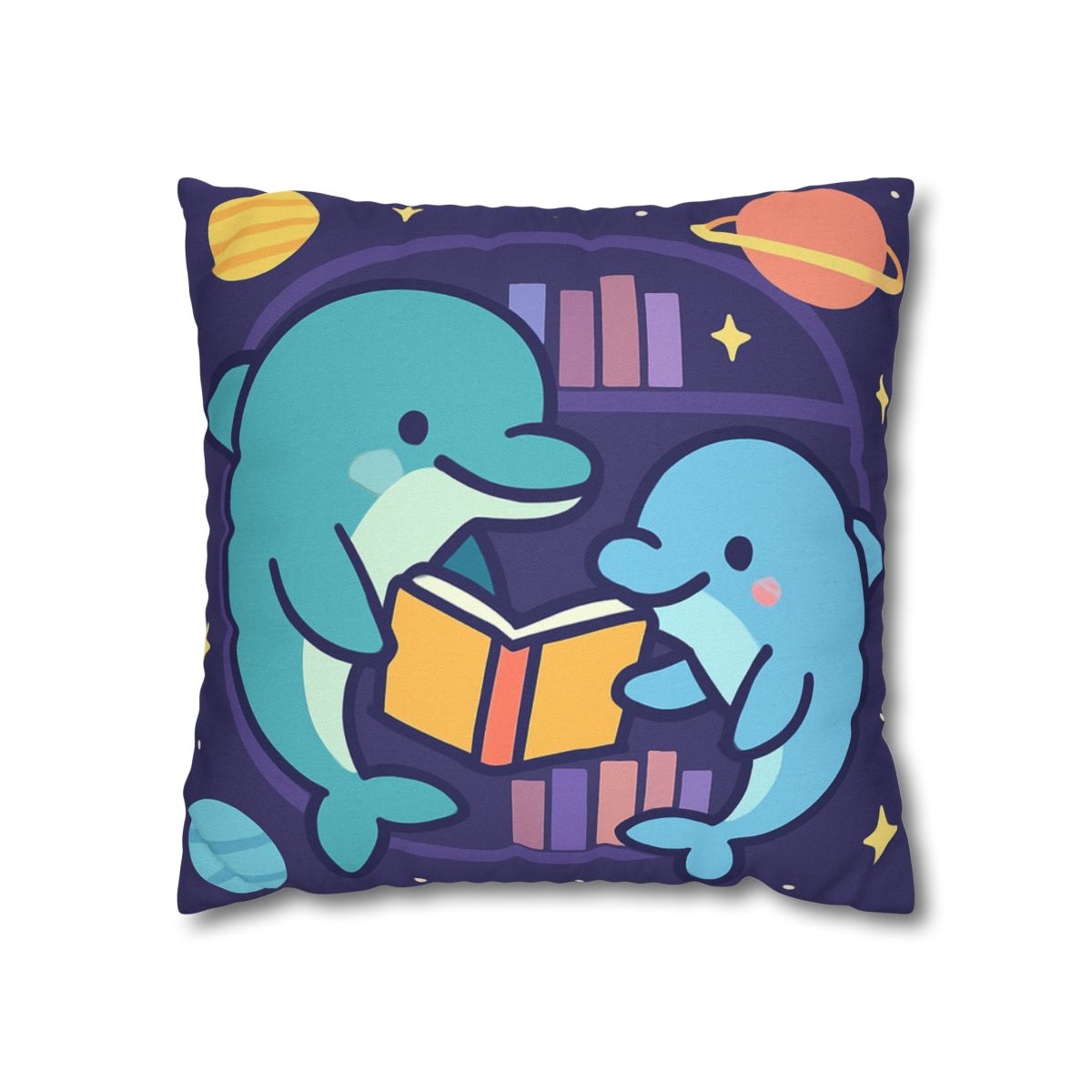Nebula Library Dolphins comfortable bedding pillow covers