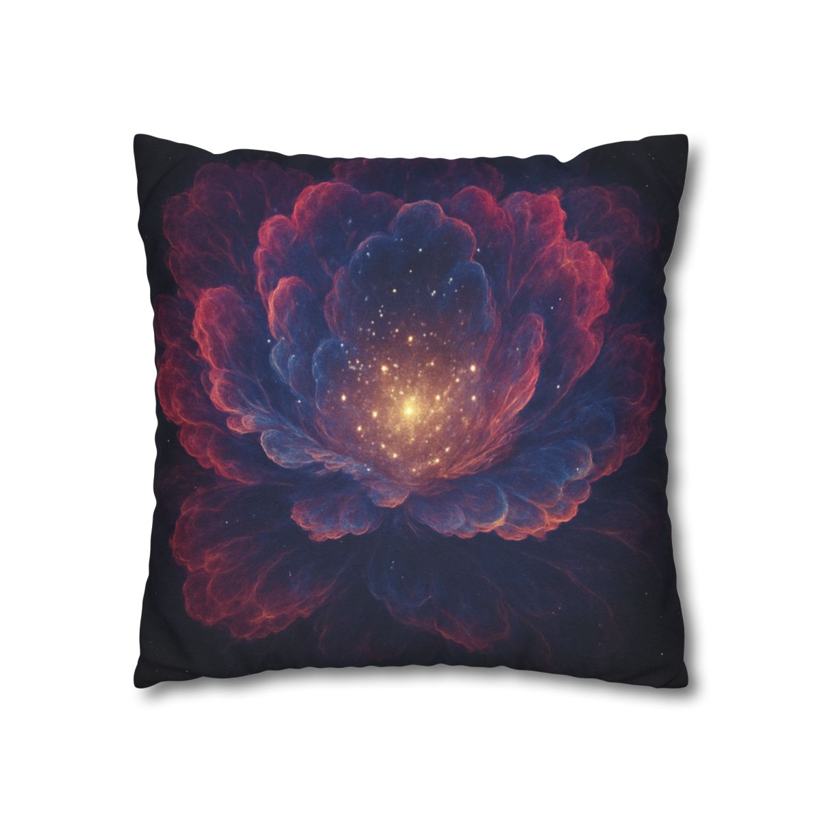 Fractal Nebula Bloom custom pillow cases