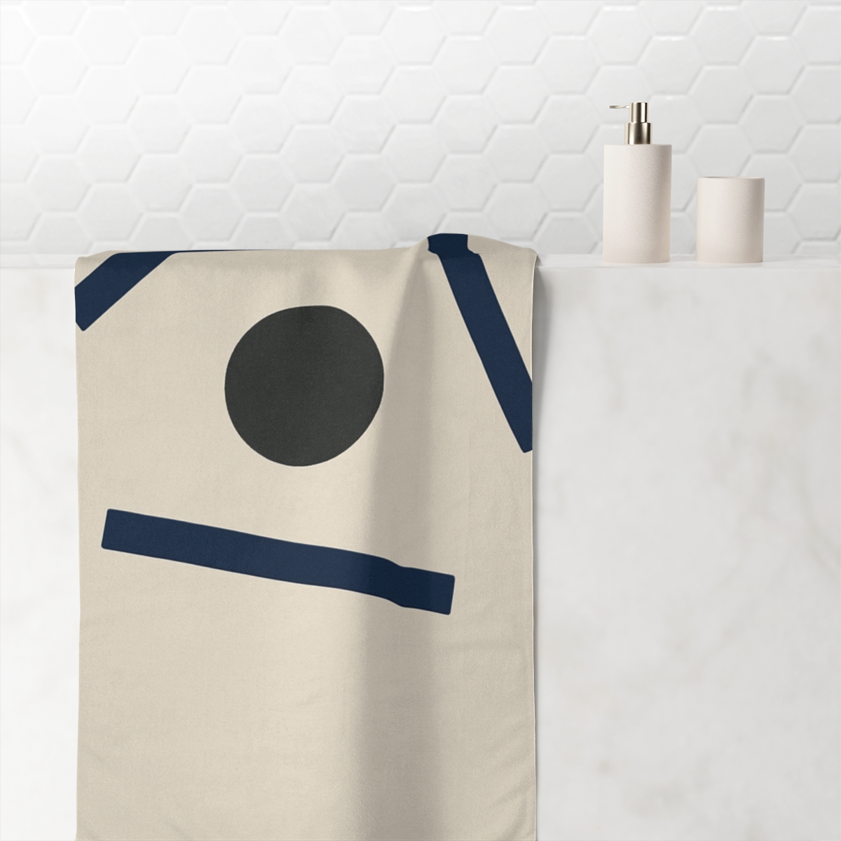 Triangular Bar And Circle Harmony unique gift towels