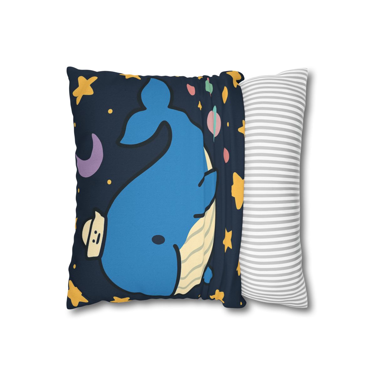 Starry Whale Adventure personalized pillow covers