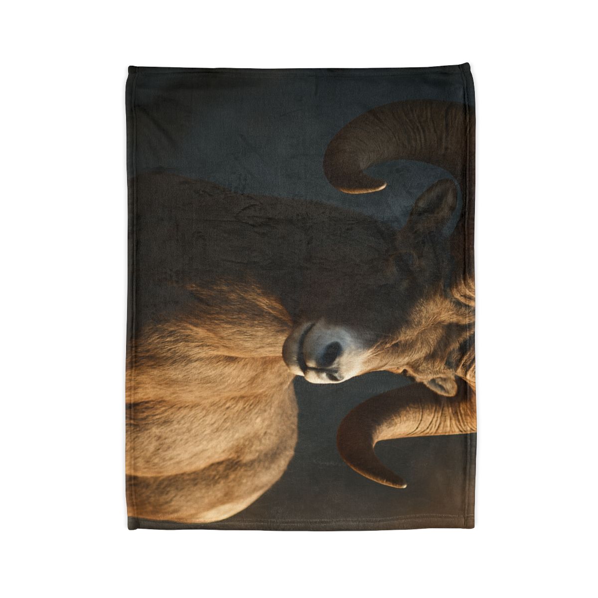Canyon Shadow Bighorn Sheep trendy patterned blankets