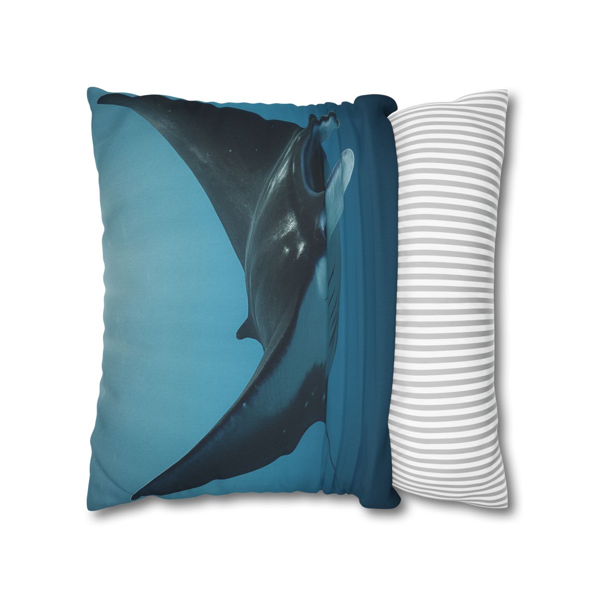 Manta Ray Silent Glide designer print pillow cases
