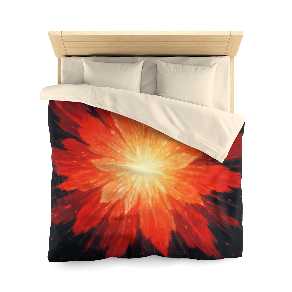 Starburst Ember Bloom custom duvets