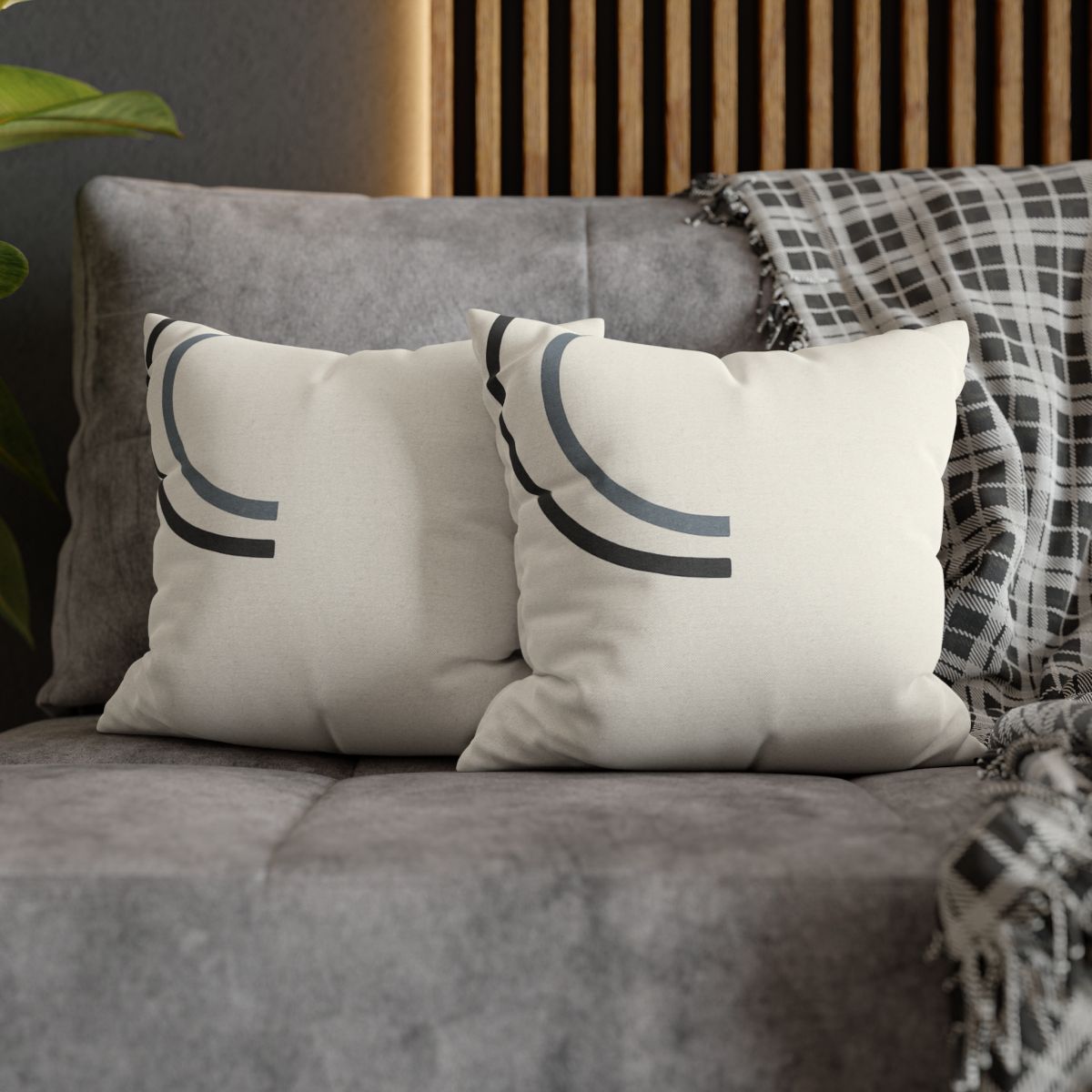 Partial Arc Corner designer print pillow cases