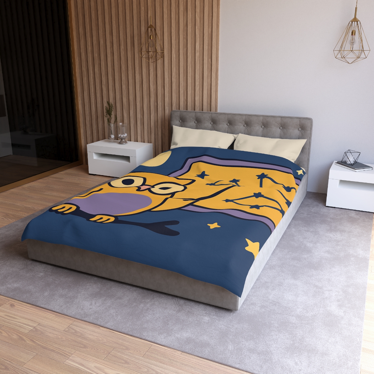 Moonlit Owl Classroom designer printed duvets