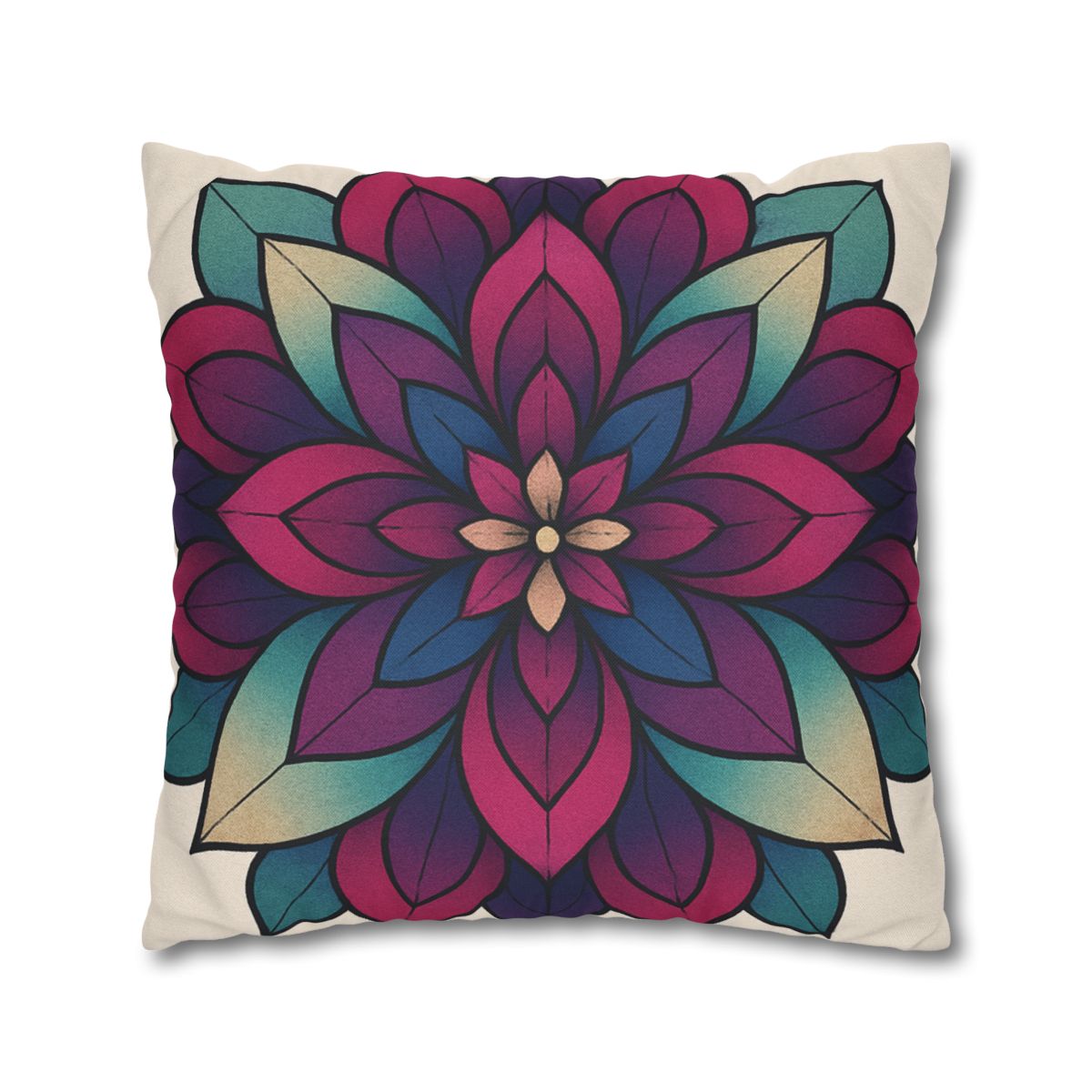 Petal Prism Overlap custom pillow cases