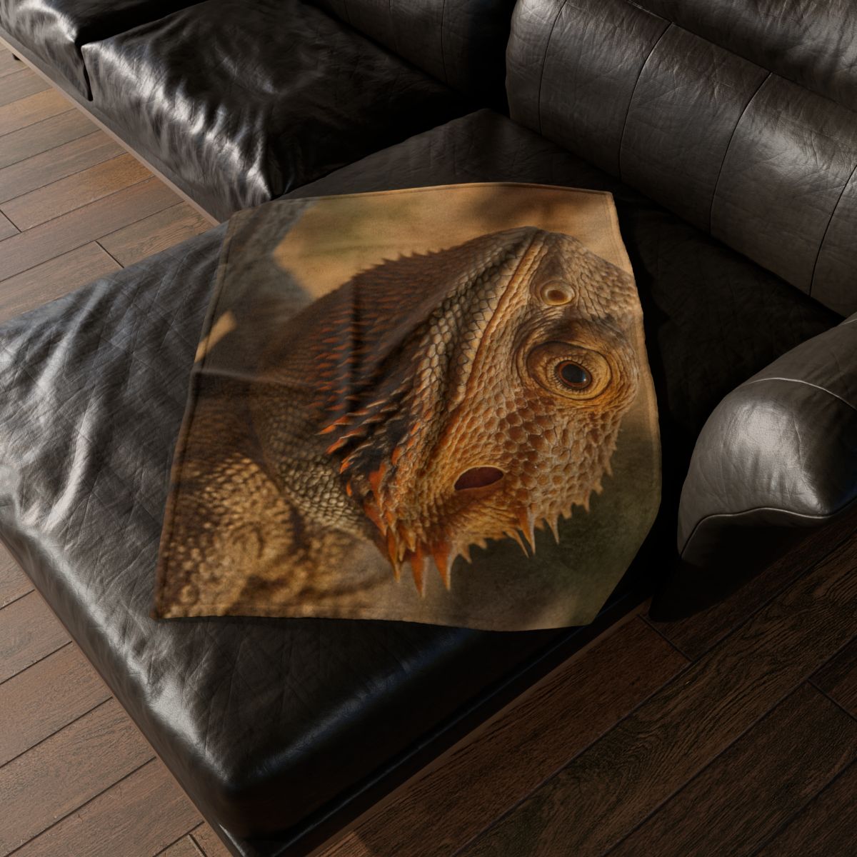 Ember Crest Bearded Dragon personalized cozy blankets