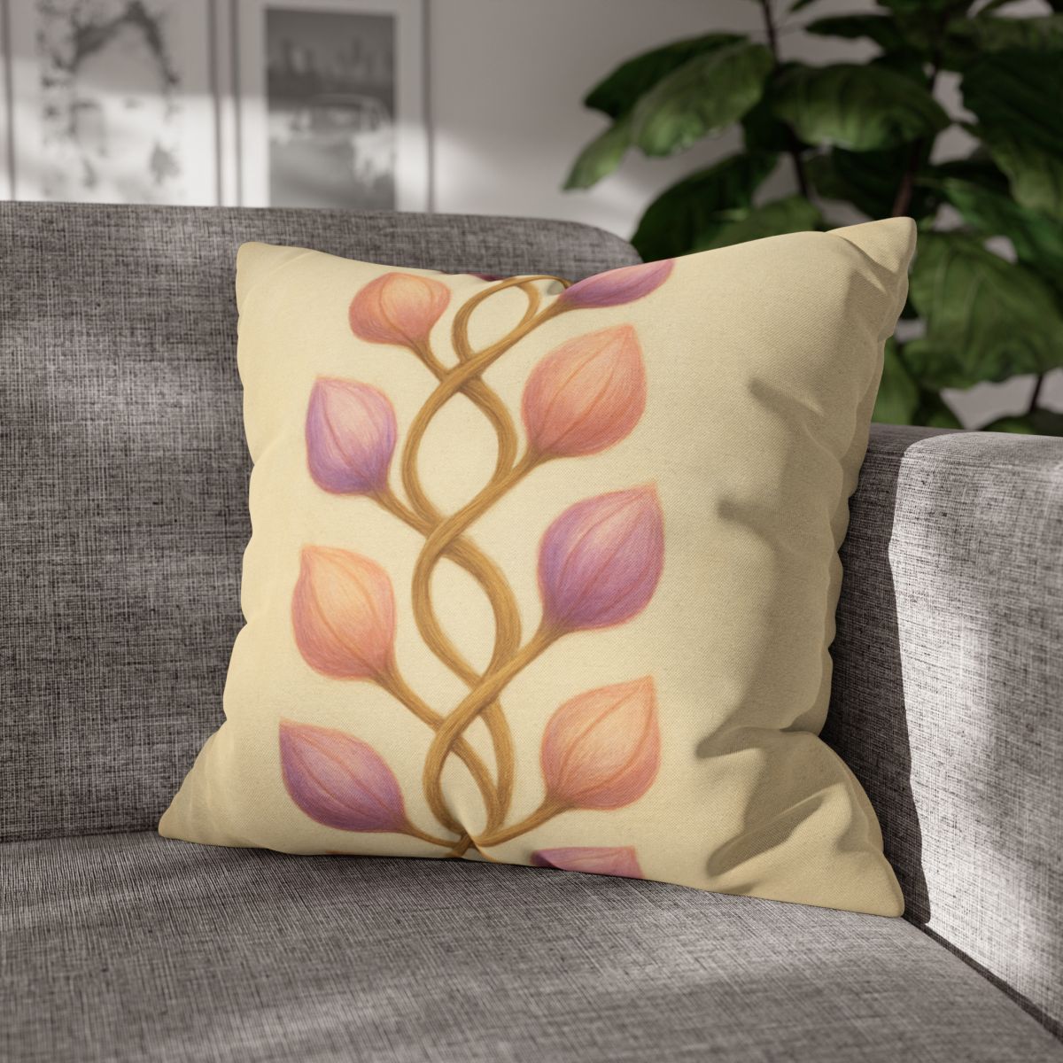 Spiral Bud Helix comfortable bedding pillow covers