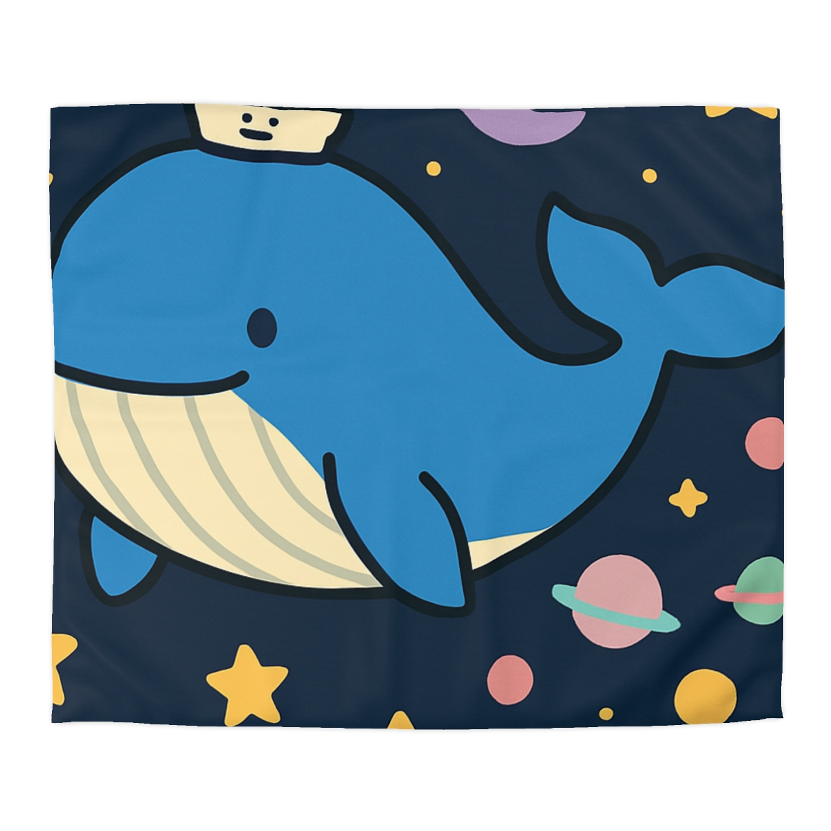 Starry Whale Adventure soft comforter duvets