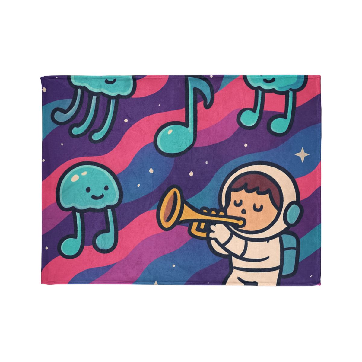Nebula Jellyfish Orchestra decorative home blankets
