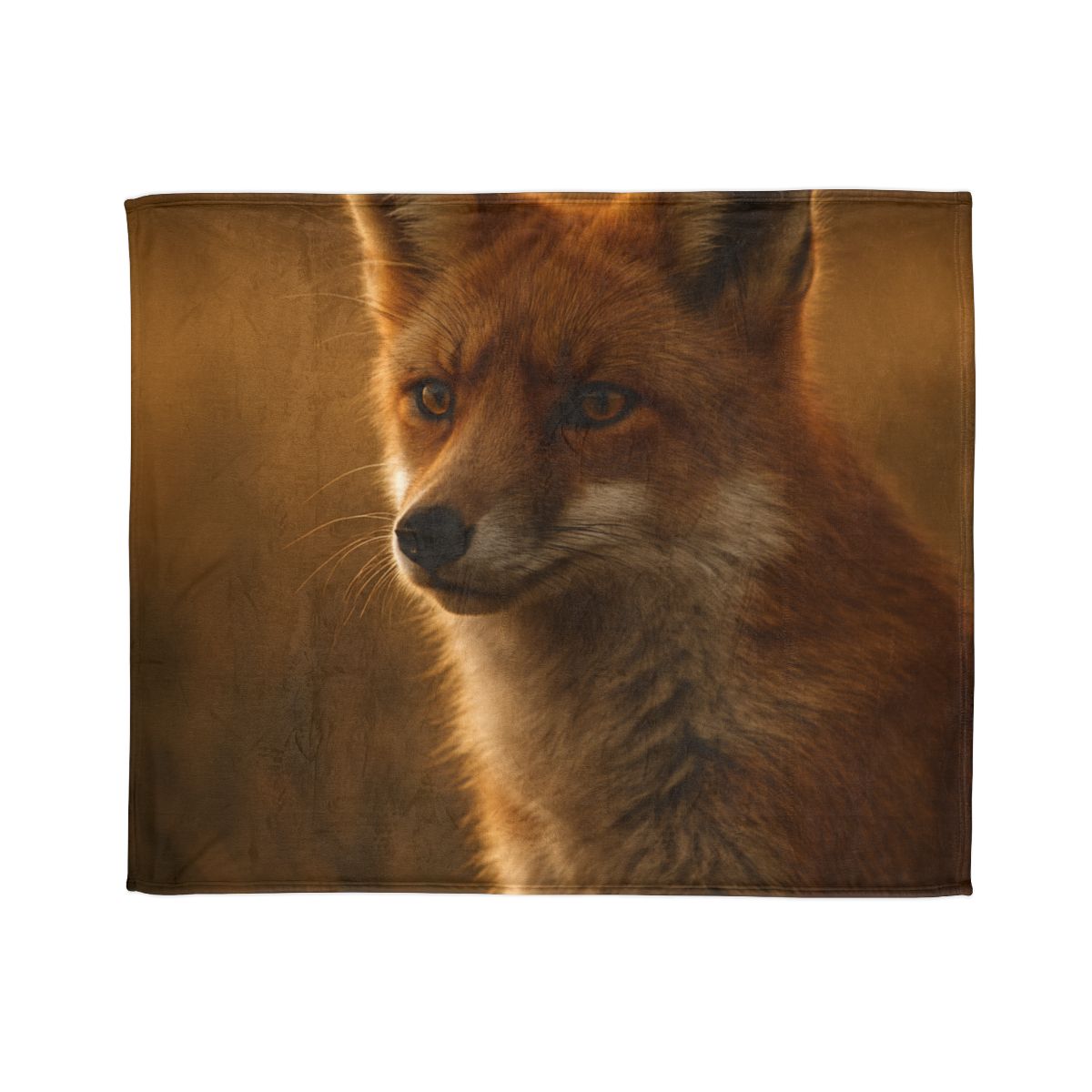 Crimson Whisper Red Fox soft fleece blankets