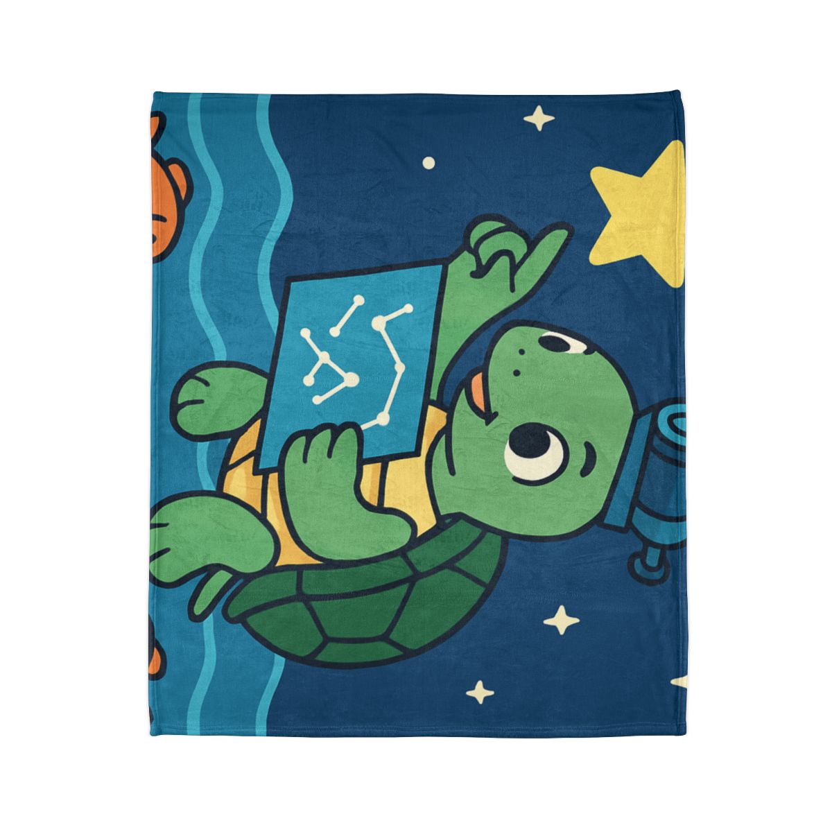 Stargazer Sea Turtle designer printed blankets