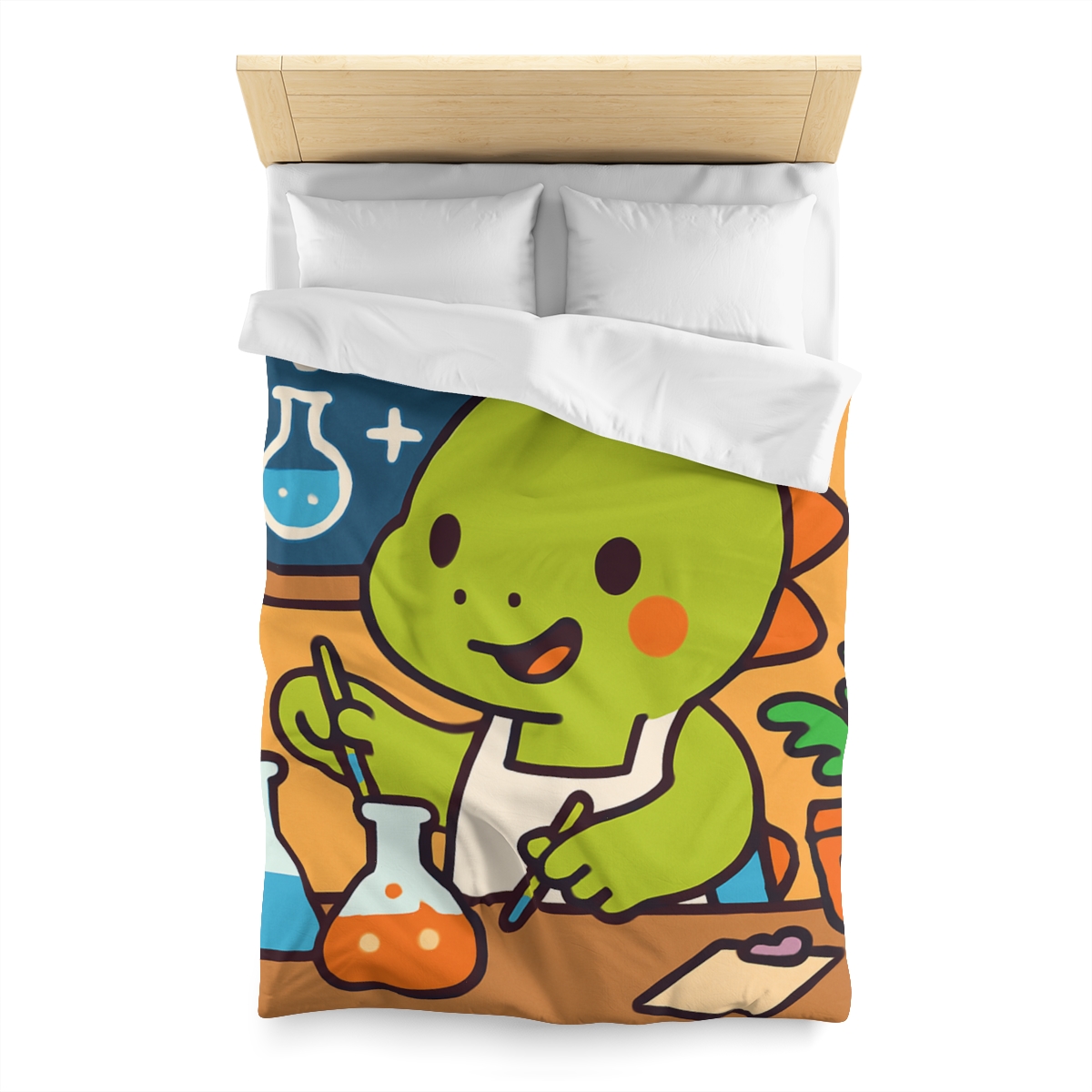 Dino Science Lab designer printed duvets