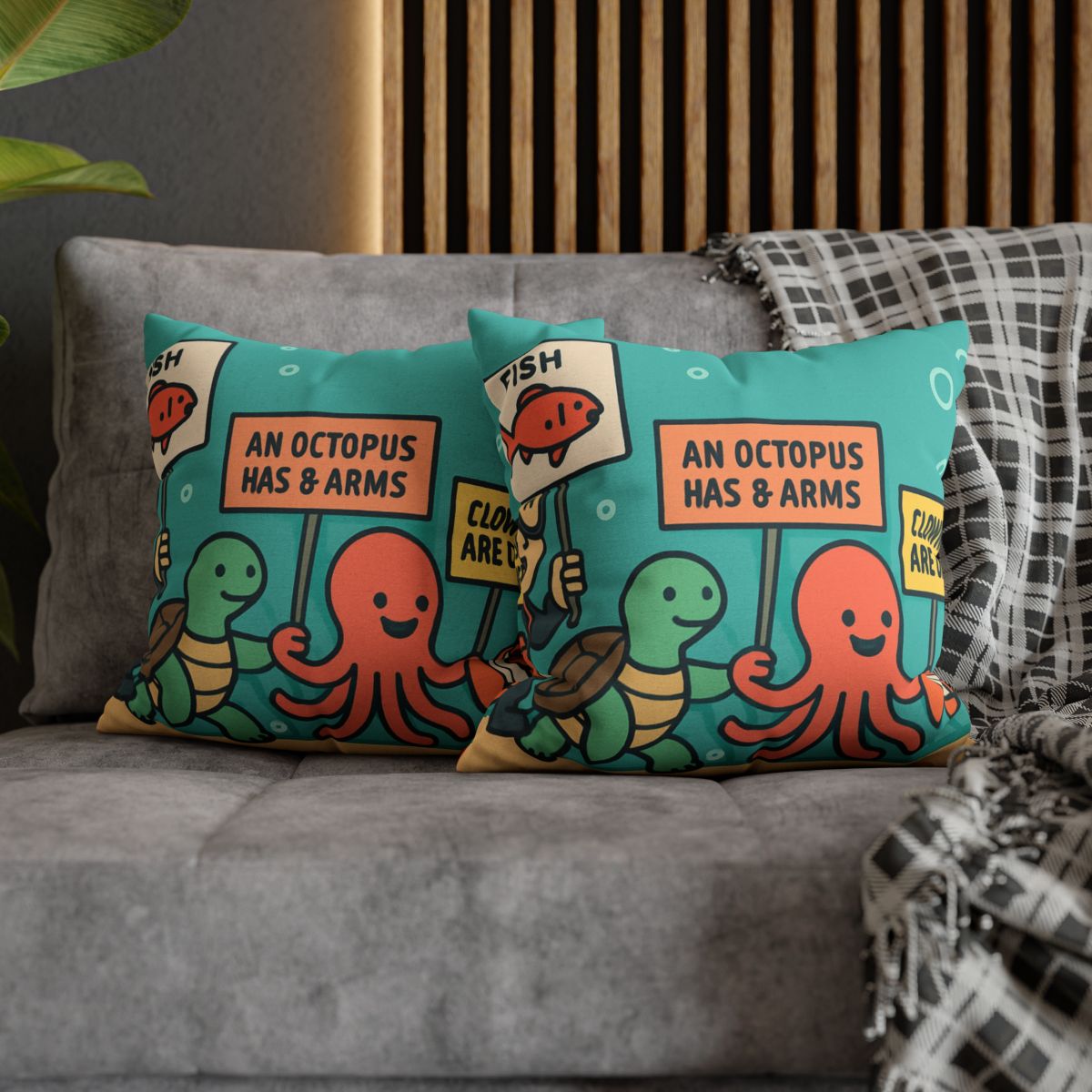 Coral Kingdom Science Parade custom pillow cases