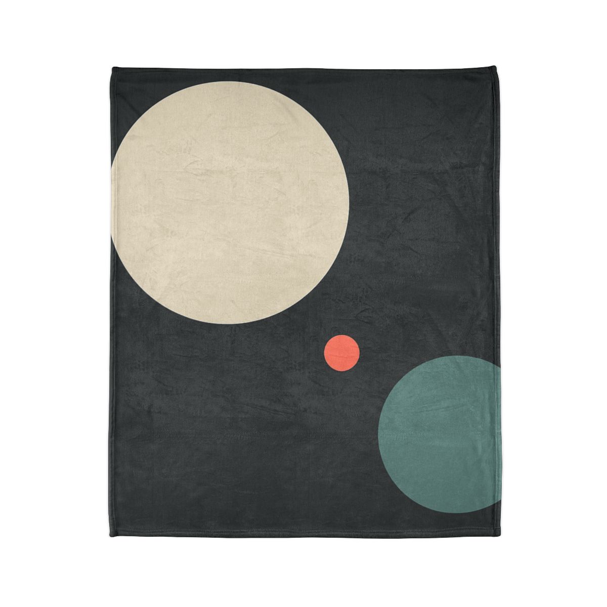 Quiet Orbit Of Three Circles designer printed blankets
