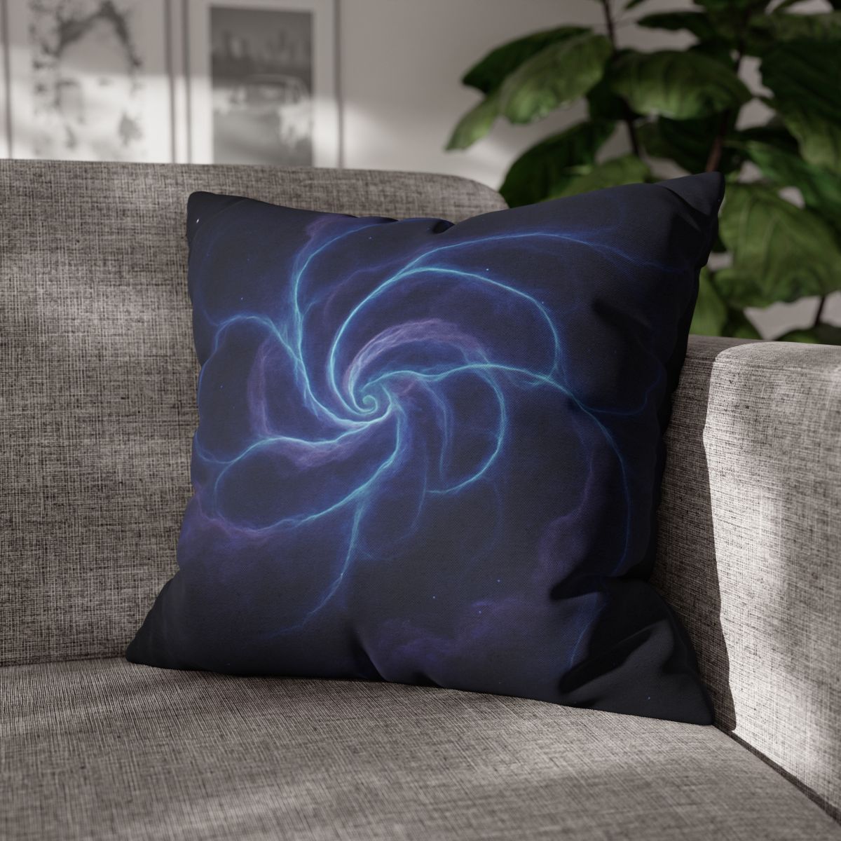 Nebula Spiral Lattice personalized pillow covers