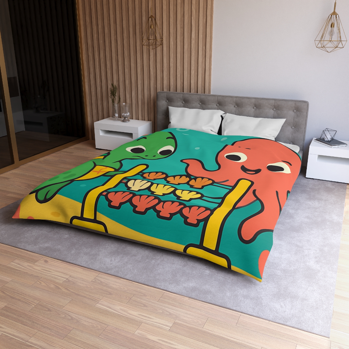 Coral Reef Codebreakers designer printed duvets