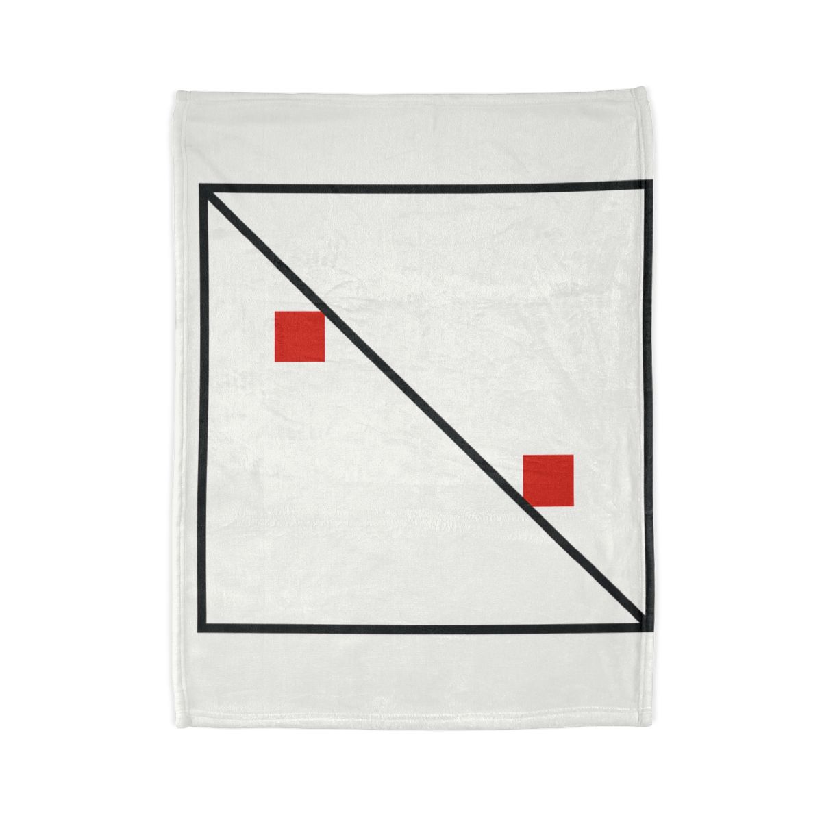 Diagonal Frame Split personalized cozy blankets