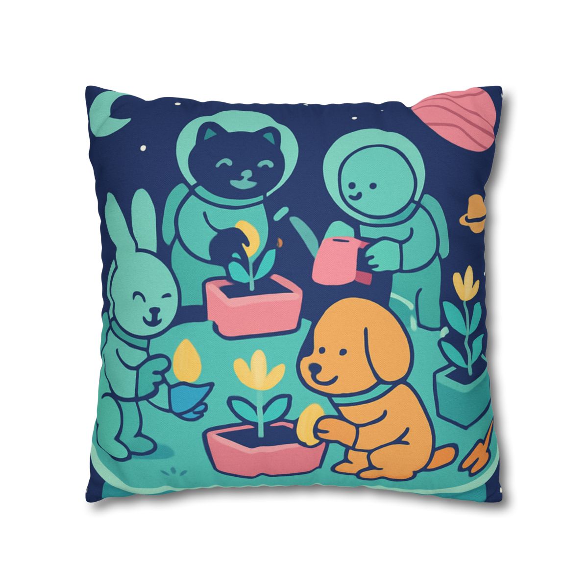Galactic Gardeners unique gift pillow cases