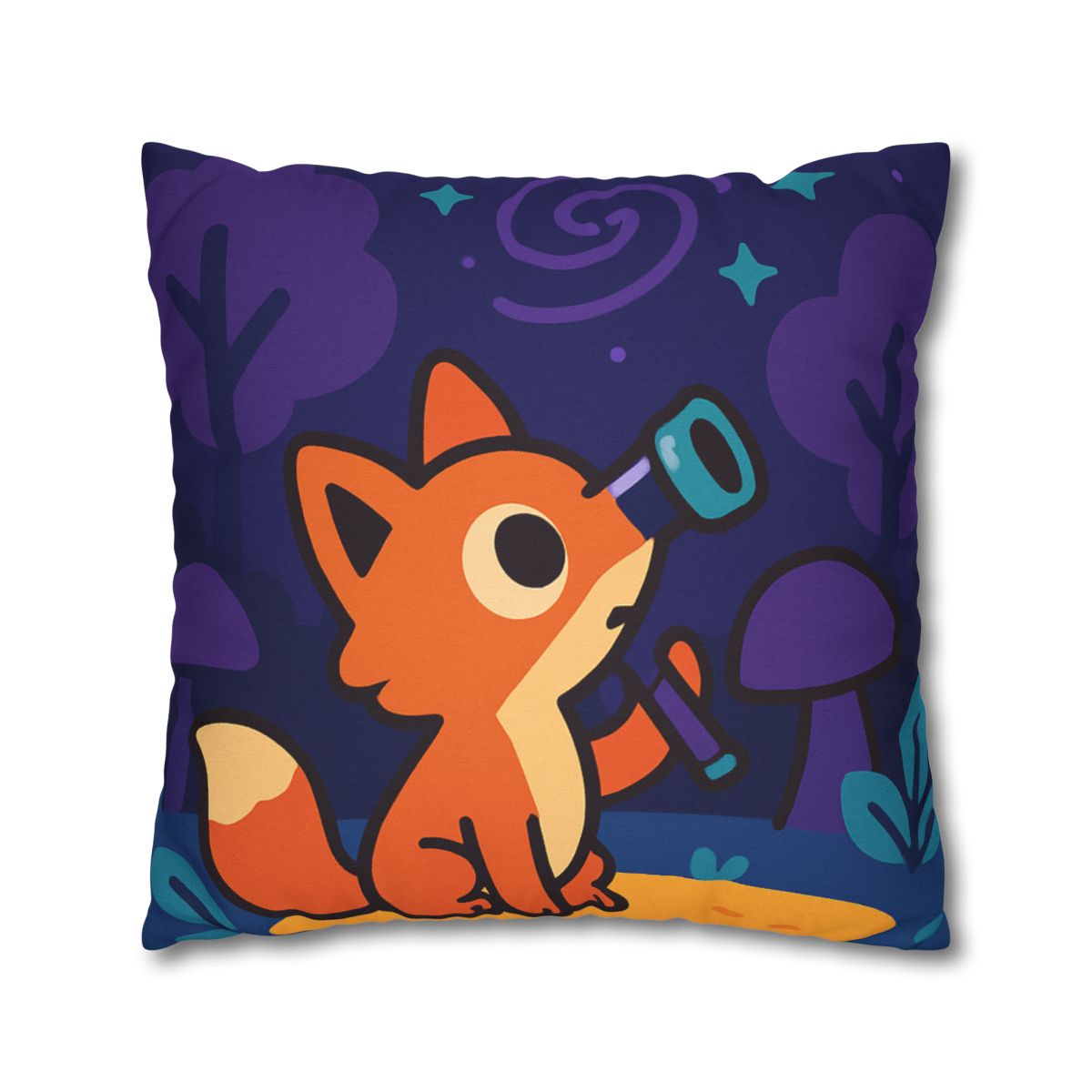 Nebula Forest Fox custom pillow cases