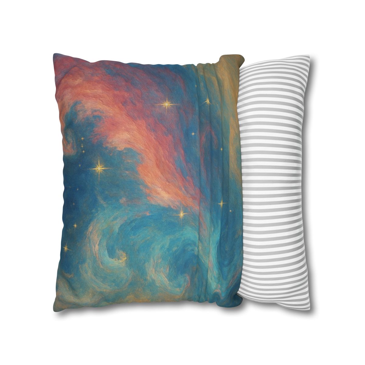 Chromatic Nebula Tidal Bloom stylish decorative pillowcases