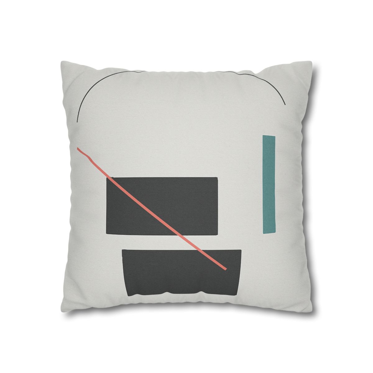Stacked Rectangles With Crossing Arc trendy patterned pillow cases