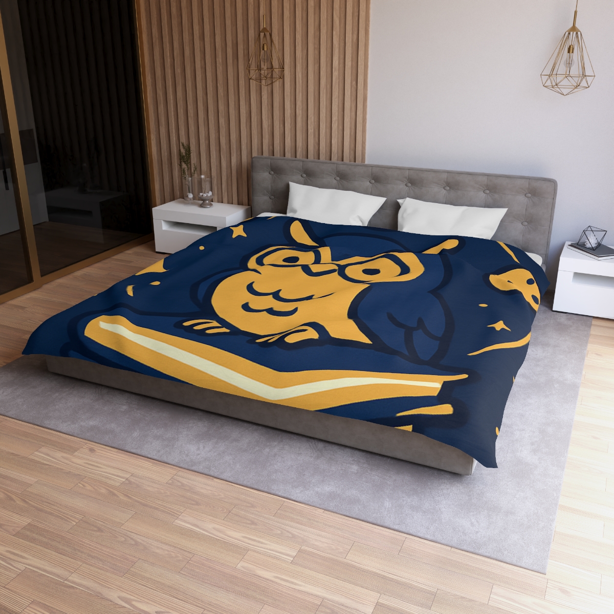 Galactic Owl Library stylish duvet covers