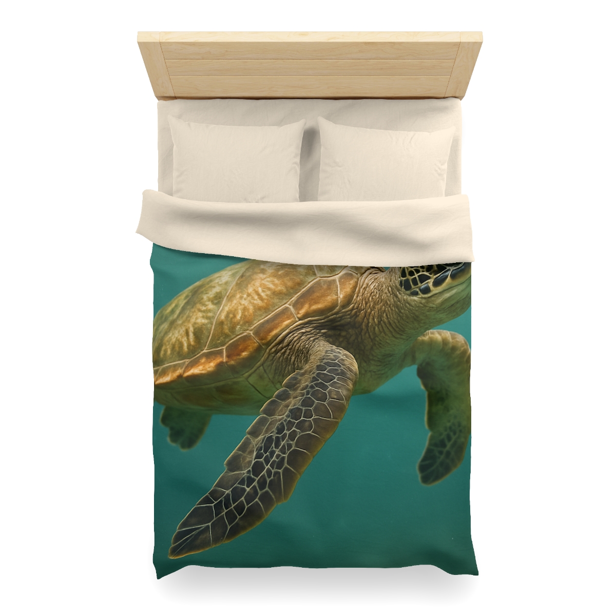Amber Stillness Green Sea Turtle stylish duvet covers